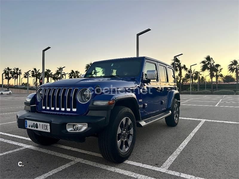 Azul Usado 2020 Jeep Wrangler Unlimited Sahara SUV | 52.900 € (Precio justo) - Imagen 1/4