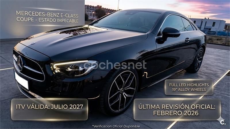 Usado Mercedes E220 194 CV (142 kW) 2021 Negro Coupe