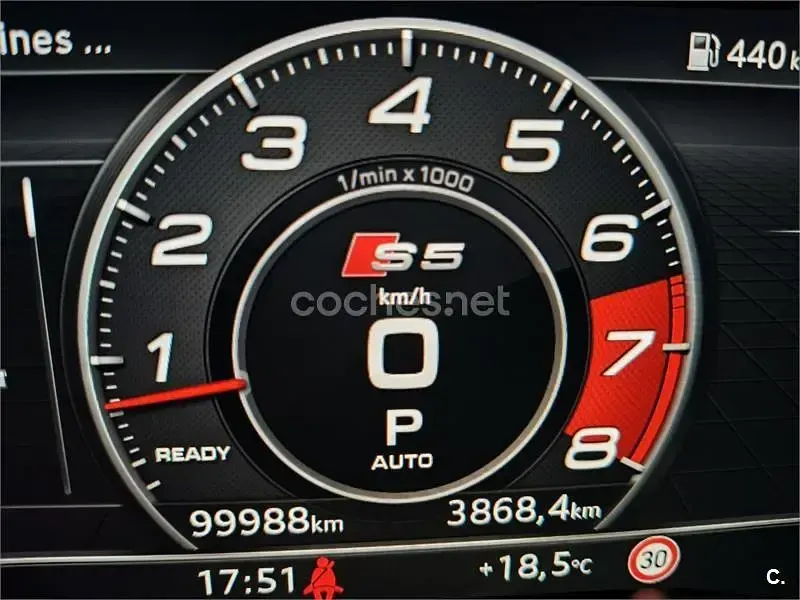 Usado Audi S5 Cabriolet 333 CV (244 kW) 2017 Rojo Descapotable