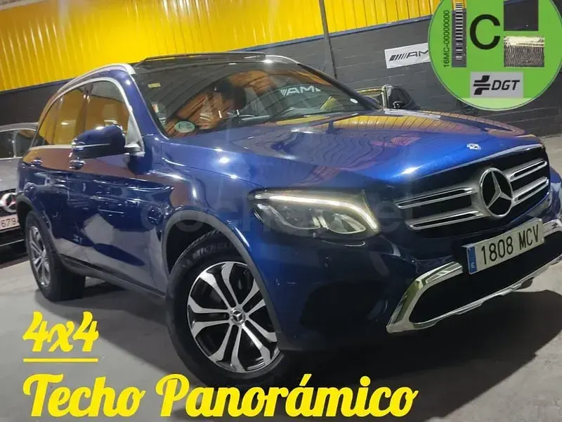 Usado Mercedes GLC250 211 CV (155 kW) 2018 Azul SUV
