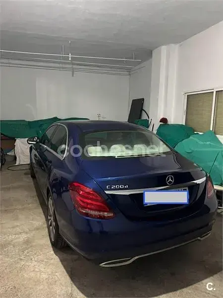 Usado Mercedes C200 Exclusive 136 CV (100 kW) 2016 Azul Berlina