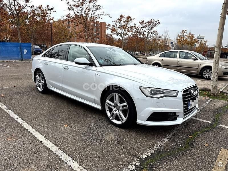 Usado Audi A6 S-Line 190 CV (139 kW) 2017 Blanco Berlina