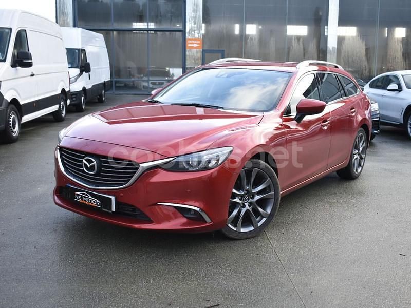 Rojo Usado 2016 Mazda 6 Luxury Familiar | 12.900 € (Precio justo) - Imagen 1/4