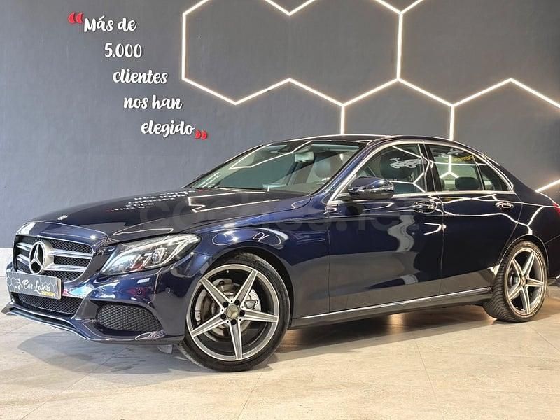 Usado Mercedes C220 Avantgarde 170 CV (125 kW) 2016 Azul Berlina