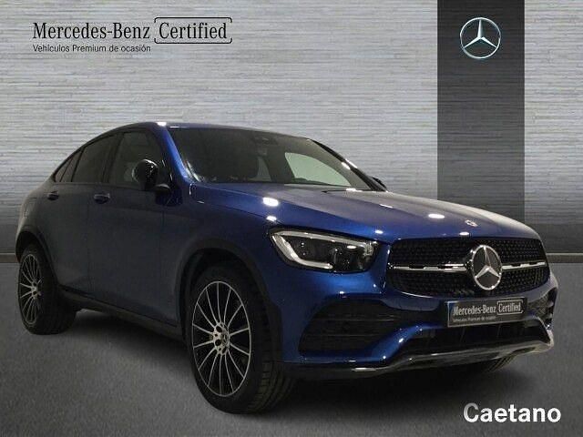 Usado Mercedes GLC220 AMG line 194 CV (142 kW) 2023 Azul espectra Coupe