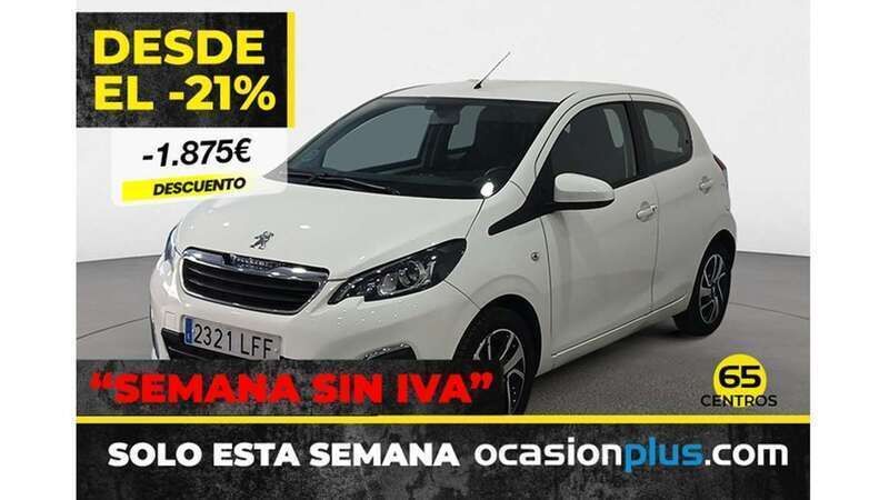 Blanco Usado 2020 Peugeot 108 Allure Utilitario | 12.500 € (Caro) - Imagen 1/4