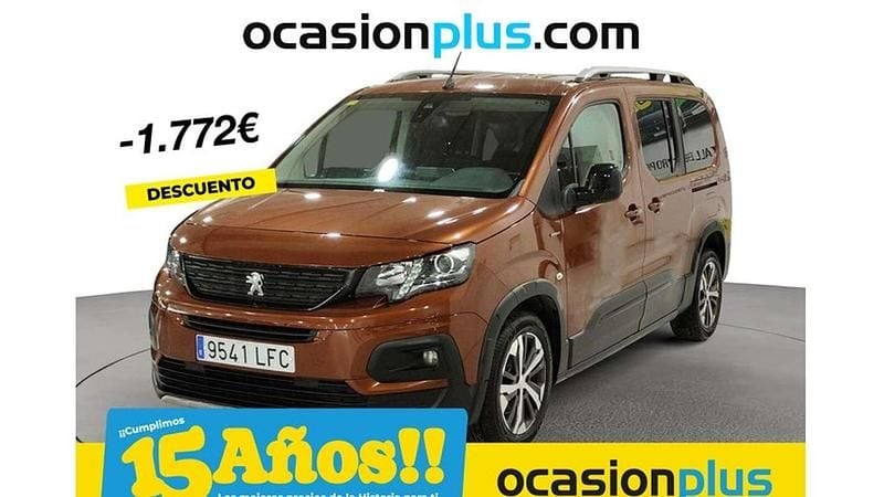 Marrón Usado 2020 Peugeot Rifter GT-line Monovolumen | 17.728 € (Super precio) - Imagen 1/3