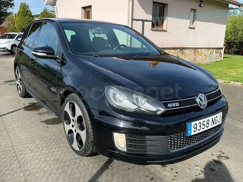 Usado VW Golf VI GTD 170 CV (125 kW) 2009 Negro Utilitario