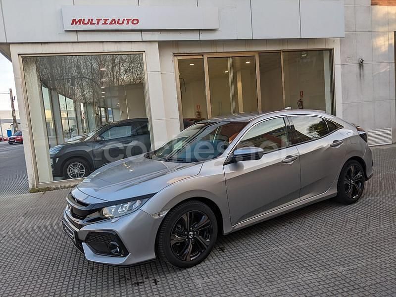 Gris / plata Usado 2019 Honda Civic Elegance Berlina | 18.990 € (Precio justo) - Imagen 1/4