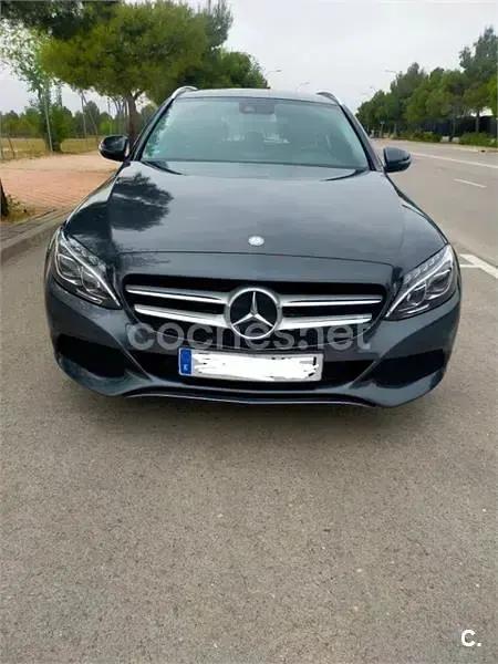 Usado Mercedes C350e Exclusive 279 CV (205 kW) 2015 Gris / plata Familiar