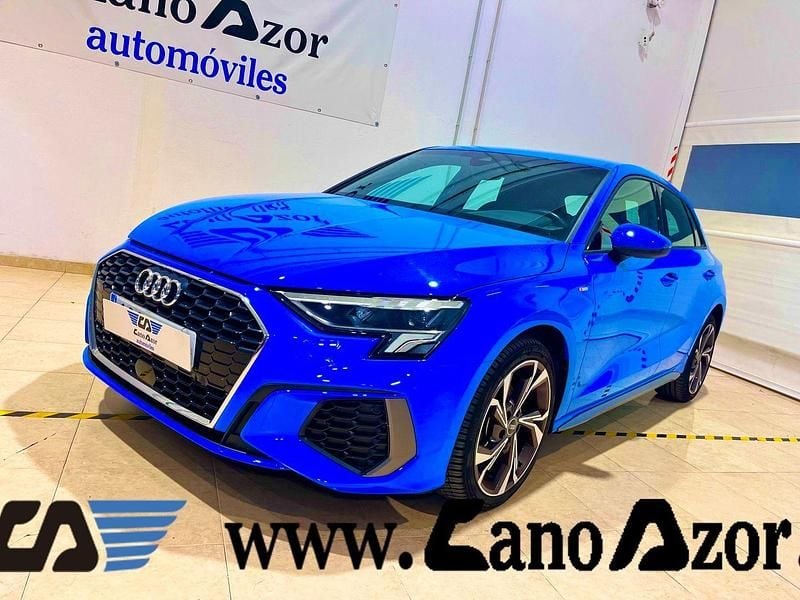 Azul Usado 2023 Audi A3 S-Line Coupe | 29.900 € (Precio justo) - Imagen 1/4