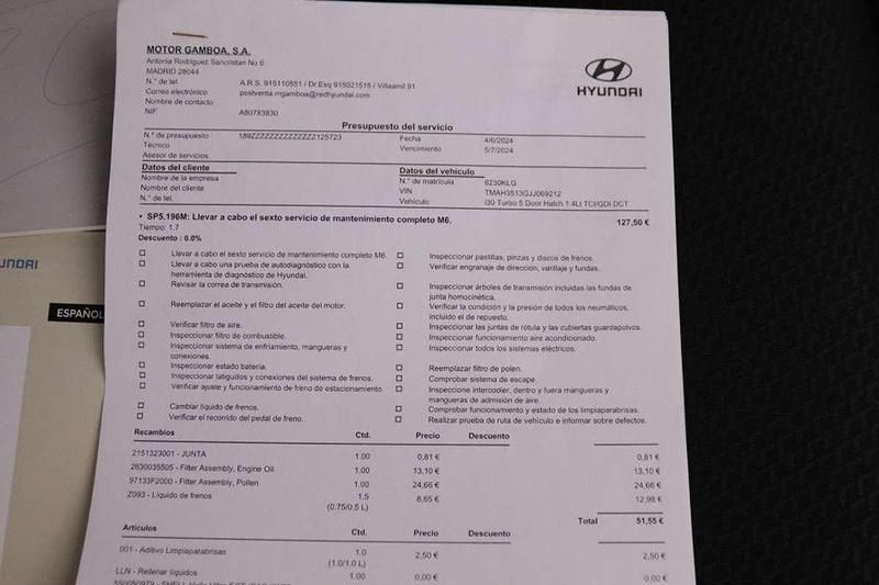 Usado Hyundai i30 140 CV (102 kW) 2018 Burdeos Berlina