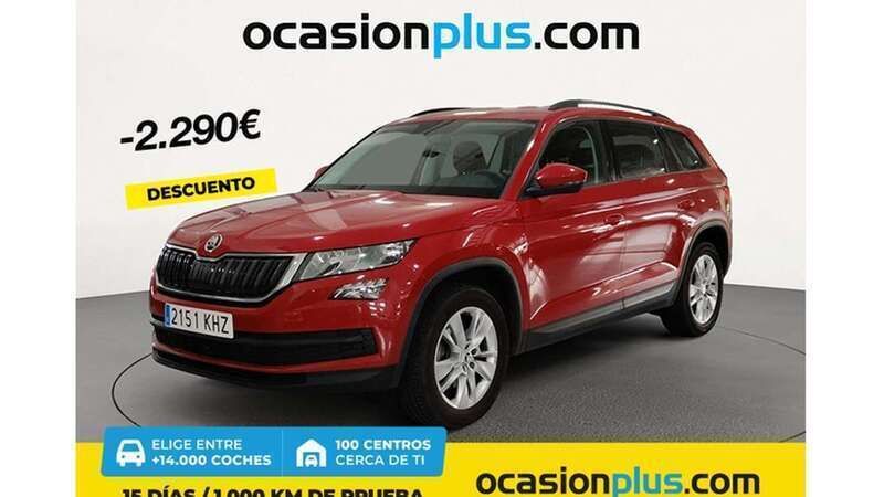 Rojo Usado 2018 Skoda Kodiaq Ambition SUV | 22.910 € (Super precio) - Imagen 1/4