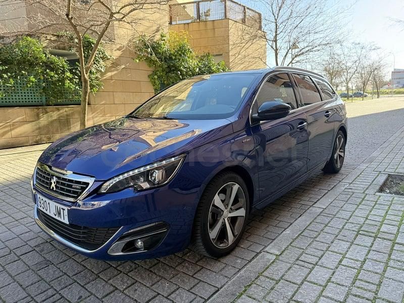 Usado Peugeot 308 SW GT-line 130 CV (95 kW) 2016 Azul Familiar