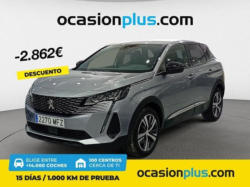 Gris / plata Usado 2023 Peugeot 3008 Allure SUV | 19.190 € (Precio justo) - Imagen 1/4