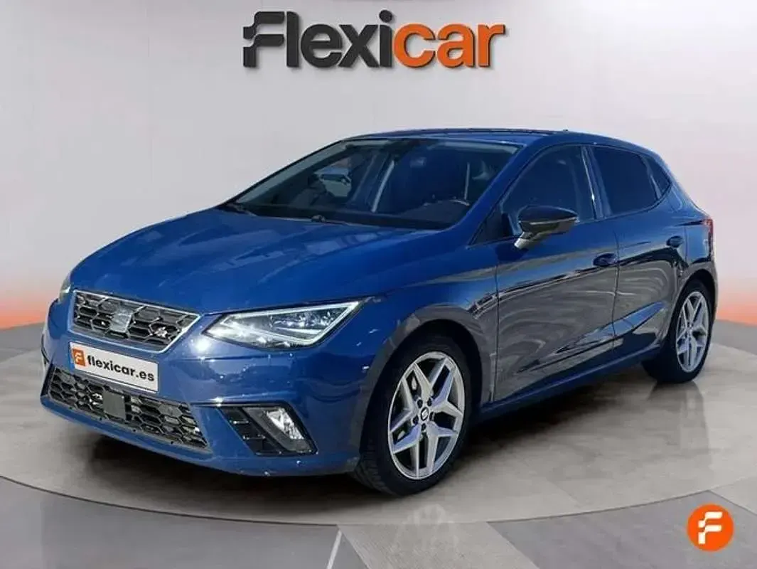 Usado Seat Ibiza FR 110 CV (80 kW) 2019 Azul Utilitario