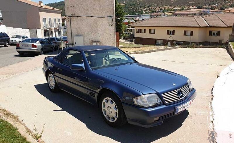 Usado Mercedes SL500 320 CV (235 kW) 1993 Azul Descapotable