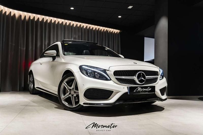 Usado Mercedes C200 184 CV (135 kW) 2016 Blanco Coupe