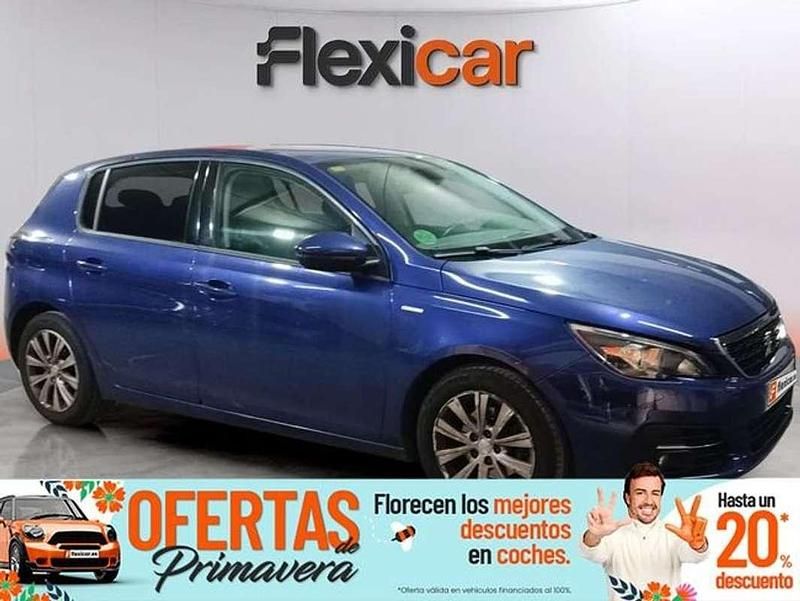 Usado Peugeot 308 Style 131 CV (96 kW) 2020 Azul Utilitario