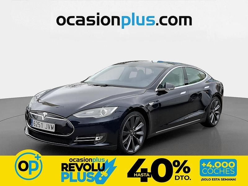 Usado Tesla Model S 310 kW (422 CV) 2014 Azul Utilitario