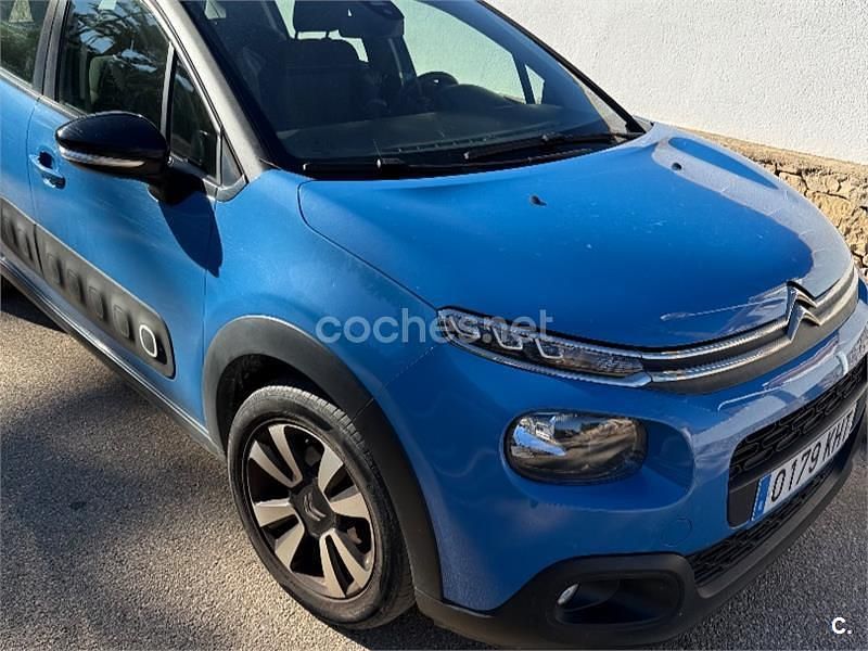 Usado Citroën C3 Feel 75 CV (55 kW) 2018 Azul Berlina