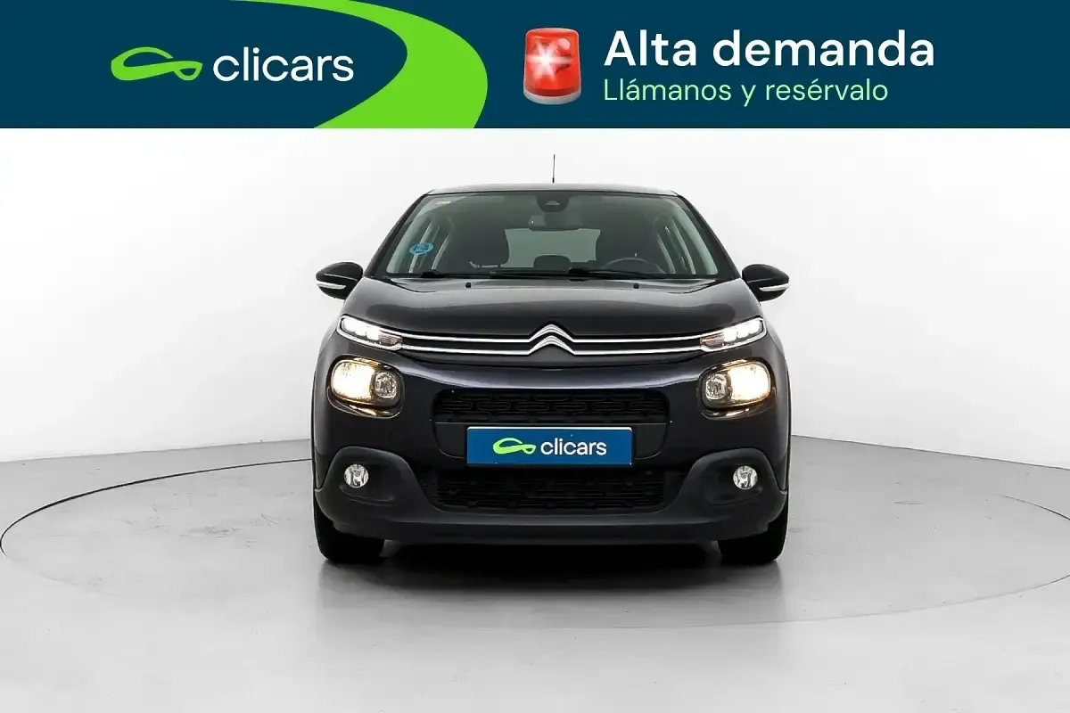 Usado Citroën C3 PureTech 82 CV (60 kW) 2018 Negro Utilitario