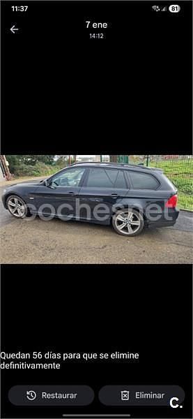 Usado BMW 320 177 CV (130 kW) 2009 Negro Familiar
