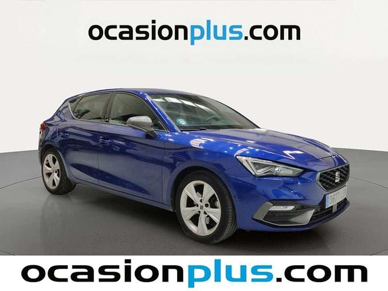 Usado Seat Leon FR 150 CV (110 kW) 2021 Azul Utilitario