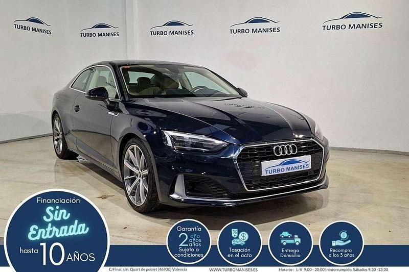 Azul Usado 2021 Audi A5 Advanced Plus Coupe | 35.990 € (Precio justo) - Imagen 1/4