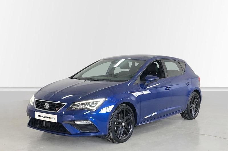 Usado Seat Leon Black Edition 150 CV (110 kW) 2020 Azul Berlina