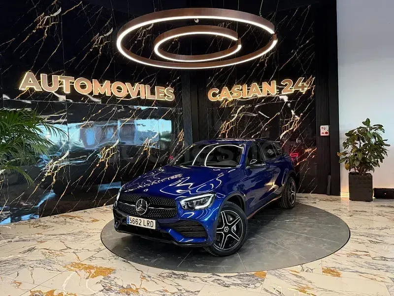 Usado Mercedes GLC300e 320 CV (235 kW) 2021 Azul SUV