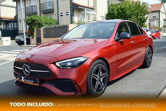 Usado Mercedes C200 AMG 163 CV (119 kW) 2023 Granate Berlina
