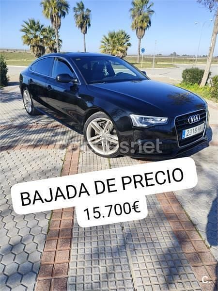 Usado Audi A5 Sportback S-Line 177 CV (130 kW) 2012 Negro Utilitario