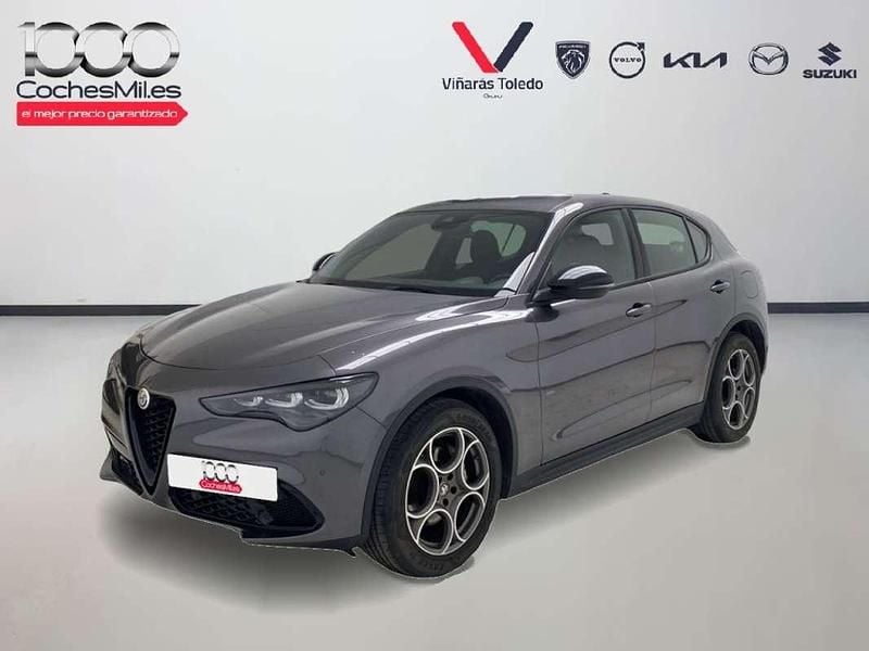 Gris Usado 2023 Alfa Romeo Stelvio Sprint SUV | 23.571 € (Super precio) - Imagen 1/4