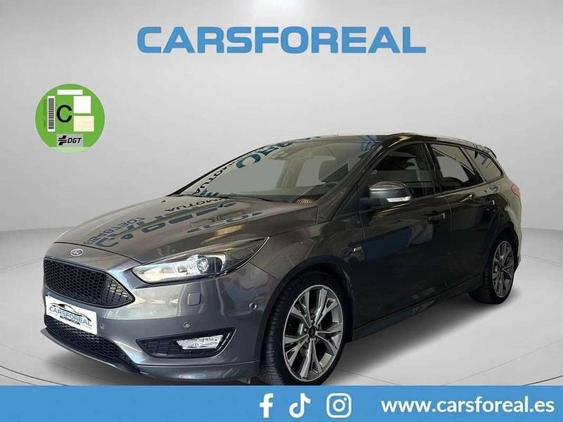 Gris Usado 2018 Ford Focus ST-Line Familiar | 12.990 € (Super precio) - Imagen 1/4