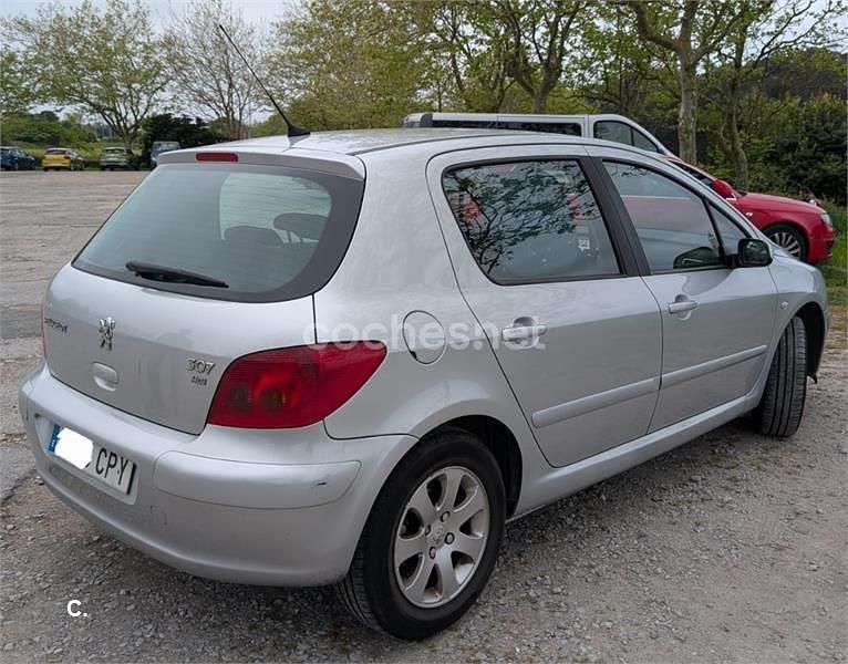 Usado Peugeot 307 90 CV (66 kW) 2004 Gris / plata Berlina