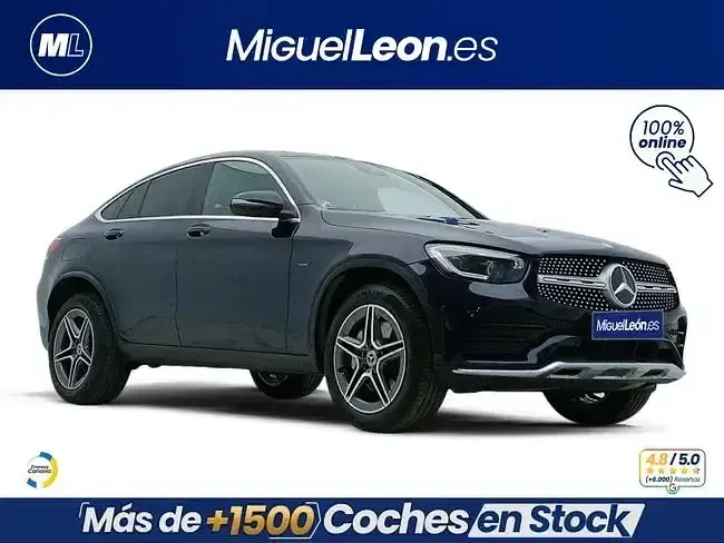 Usado Mercedes GLC300e 320 CV (235 kW) 2021 Azul SUV