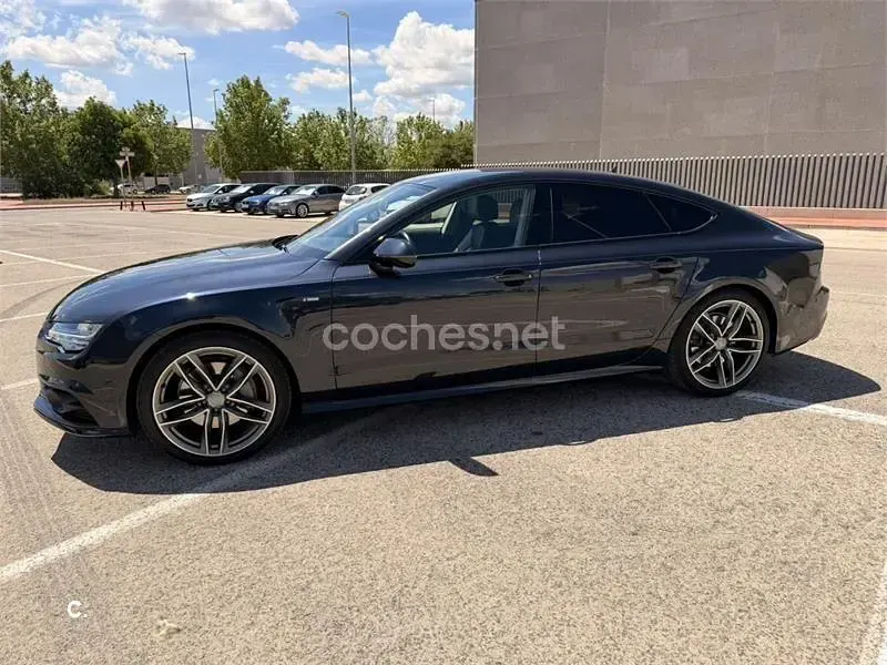 Usado Audi A7 Sportback S-Line 272 CV (200 kW) 2017 Azul Utilitario
