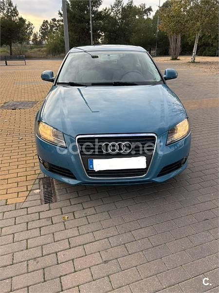 Usado Audi A3 105 CV (77 kW) 2009 Azul Utilitario