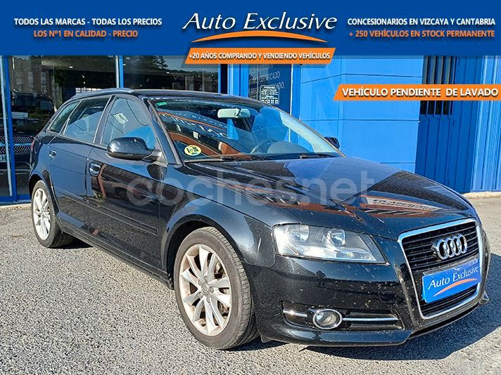 Negro Usado 2012 Audi A3 Sportback Ambition Berlina | 9990 € (Precio justo) - Imagen 1/4