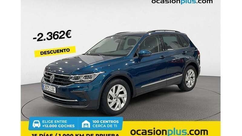 Azul Usado 2021 VW Tiguan Life SUV | 23.628 € (Super precio) - Imagen 1/4