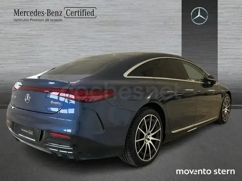 Usado Mercedes EQS580 AMG line 400 kW (544 CV) 2022 Azul Berlina