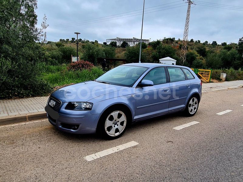Azul Usado 2007 Audi A3 Sportback Ambition Berlina | 7200 € (Precio justo) - Imagen 1/4