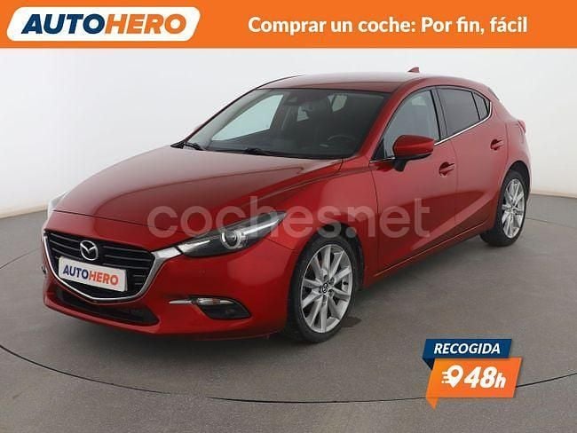Rojo Usado 2018 Mazda 3 Luxury Utilitario | 14.499 € (Precio justo) - Imagen 1/3
