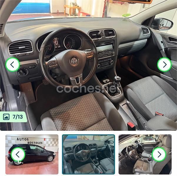 Usado VW Golf VI Advance 122 CV (89 kW) 2010 Negro Utilitario