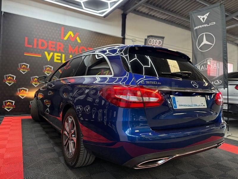 Usado Mercedes C350e 279 CV (205 kW) 2017 Azul Familiar