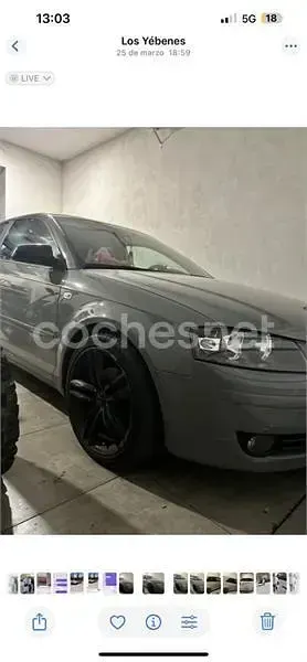 Usado Audi A3 Ambition 140 CV (102 kW) 2005 Gris / plata Utilitario