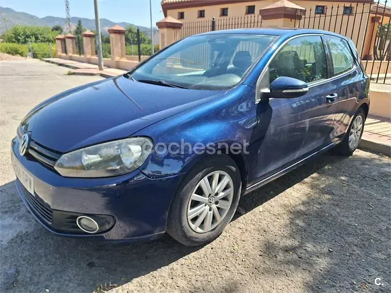 Usado VW Golf VI Sport 105 CV (77 kW) 2009 Azul Utilitario