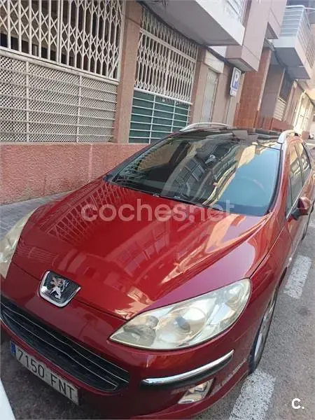 Usado Peugeot 407 Sport 136 CV (100 kW) 2007 Rojo Familiar