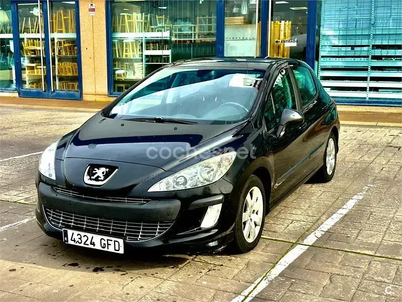 Usado Peugeot 308 Premium 112 CV (82 kW) 2009 Negro Berlina